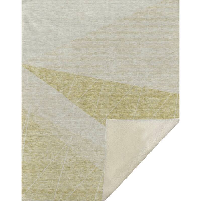 Premium Machine Washable Modern Prism Sherpa Throw Blanket