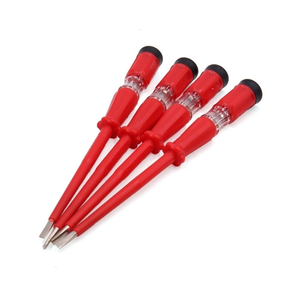 4 Pcs 110-250V Car Electrical Test Pen Circuit Voltage Tester Repair Tool Red