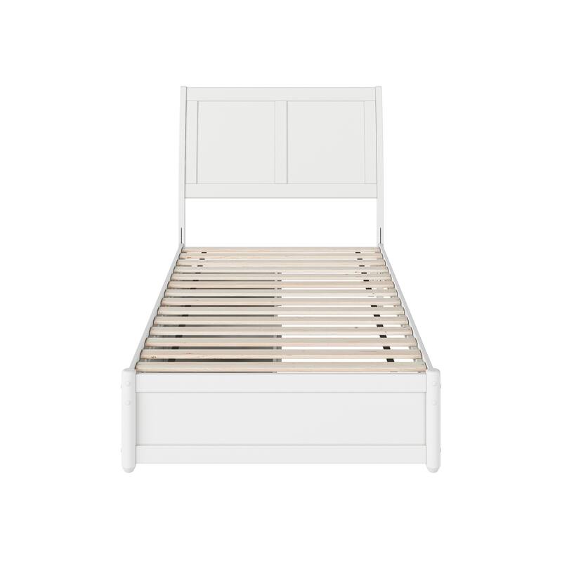 Andorra Platform Bed with Panel Footboard and Storage Drawers