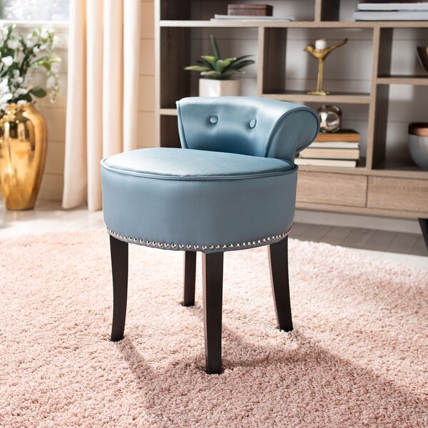 Teal vanity stool discount