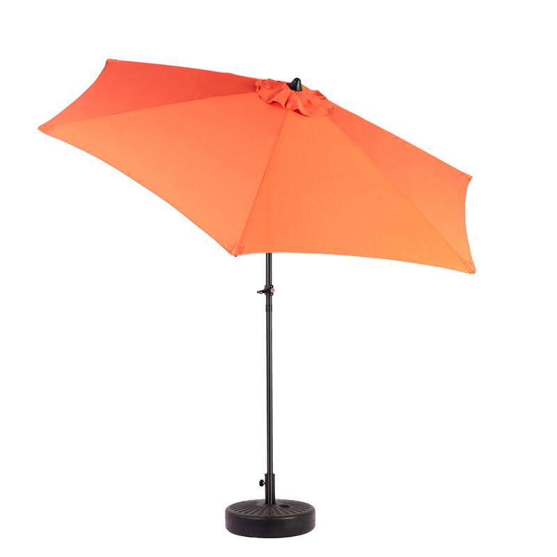 104" Patio Umbrella with Push Button Tilt,6 Ribs and Crank (No Base)
