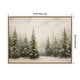 preview thumbnail 2 of 7, Kate and Laurel Sylvie Framed Canvas Traditional Snowy Forest Landscape by The Creative Bunch Studio