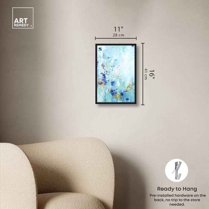 Heavenly Blue I Canvas by Art Remedy