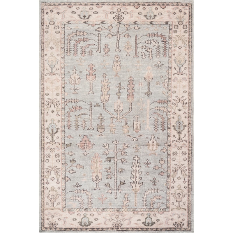 Nuloom Sylari Hand Knotted Wool Area Rug - 3' x 5' - Light Blue - Rectangle