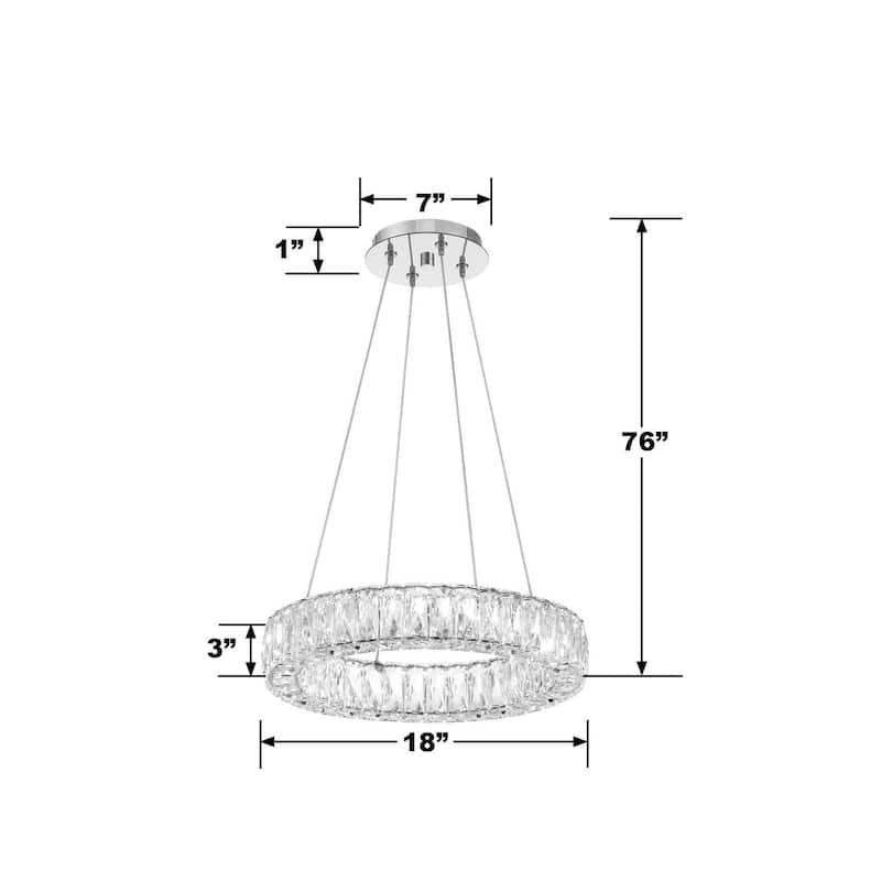 LED Chrome Chandelier
