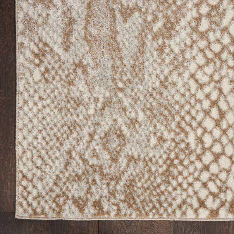Nourison Solace All-Over Modern Snake Print Area Rug