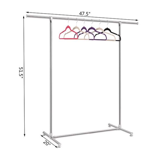 Shop Costway Heavy Duty Stainless Steel Garment Rack Clothes