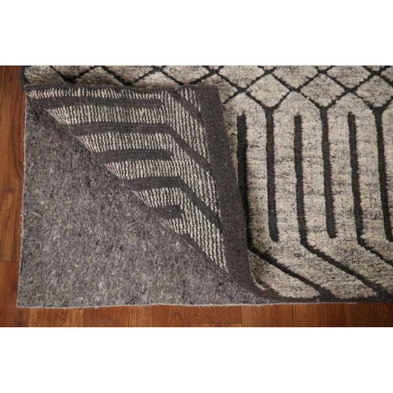 Trellis Moroccan Indian Area Rug Living Room Handmade Wool Carpet - 5'0"x 7'9"