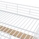 preview thumbnail 14 of 28, Contemporary Twin Size Metal Loft Bed with 3 Layers of Shelves and L-shaped Desk, Versatility galore, Maximized space, White
