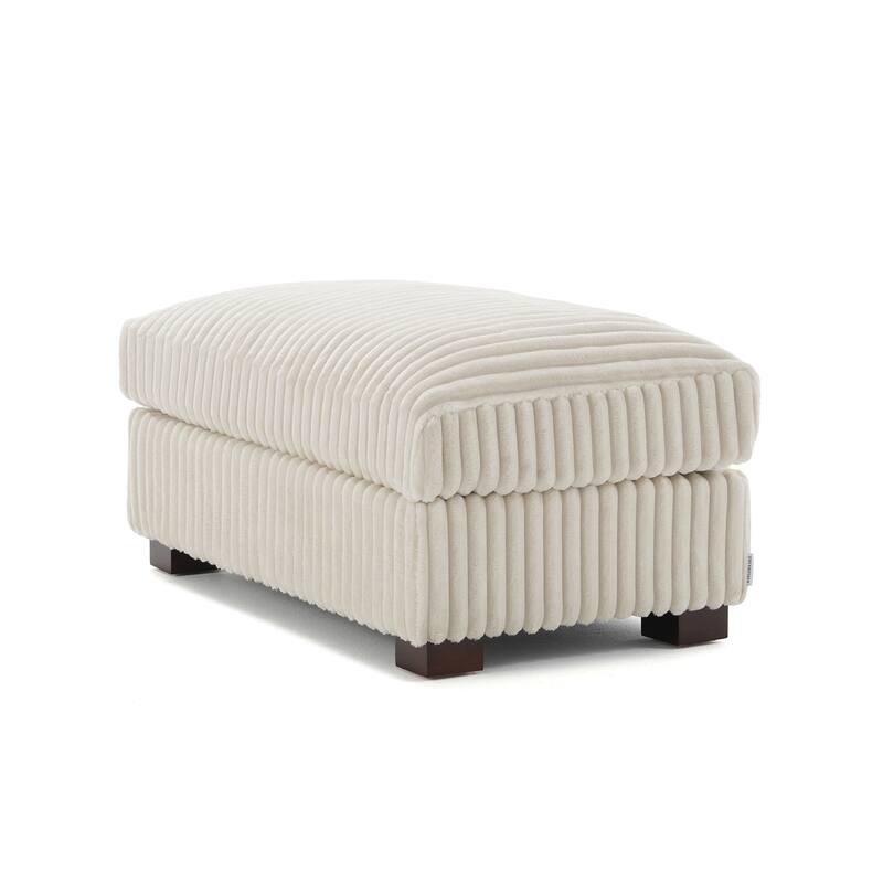 Upholstered Plush Flannel Modular Sectional Sofa with Pillows,Ajustable Headrest