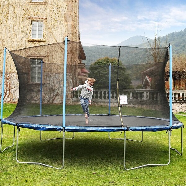 AirBound 14 foot Round Trampoline with Safety Enclosure Bed Bath Beyond 29658925
