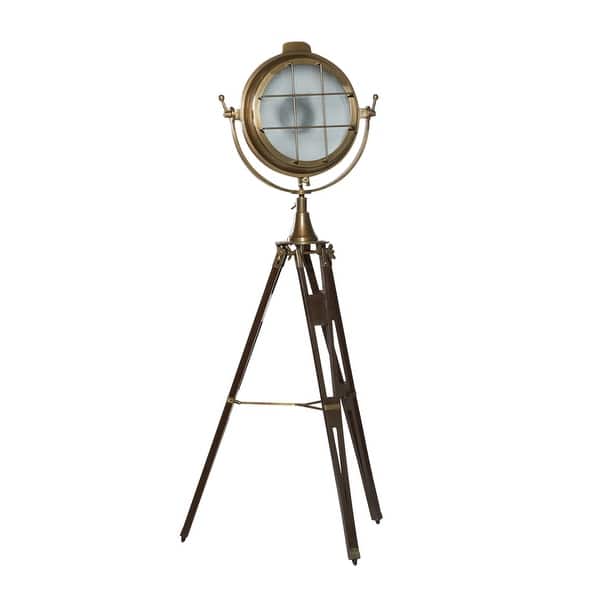 Industrial Wood And Metal Spotlight Floor Lamp 30 X 65 30 X 30 X 66 Overstock 32080647