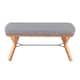 Option Light Grey Fabric & Natural Wood