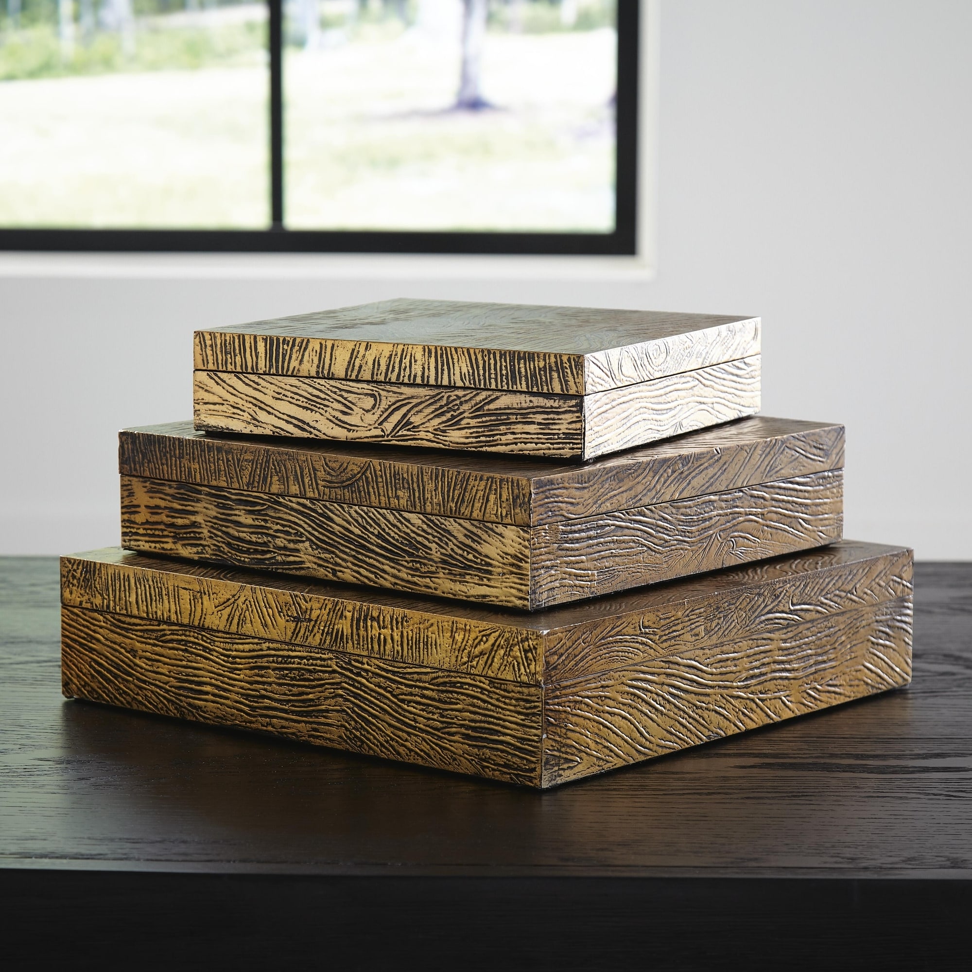 Signature Design by Ashley Keldy Box Set (Set of 3) - 13"W x 13"D x 3"H