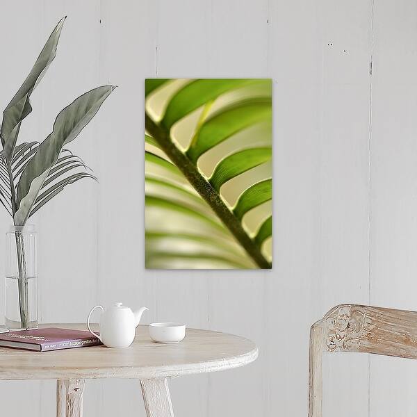 Shop Abstract Leaf Pattern Canvas Wall Art Overstock 16443143
