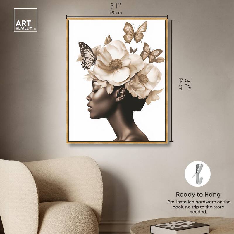 In Her Thoughts I Canvas by Art Remedy