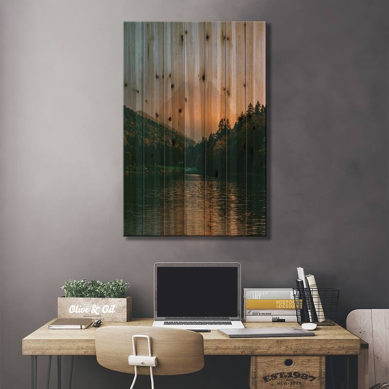 Riessersee, Germany Print On Wood by Sebastian Scheichl - Multi-Color