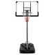 preview thumbnail 1 of 9, Basketball Hoop with 5.4-6.6FT Adjustable Height and 50" Backboard-Black - 6.6 ft/6 ft/5.4 ft Black