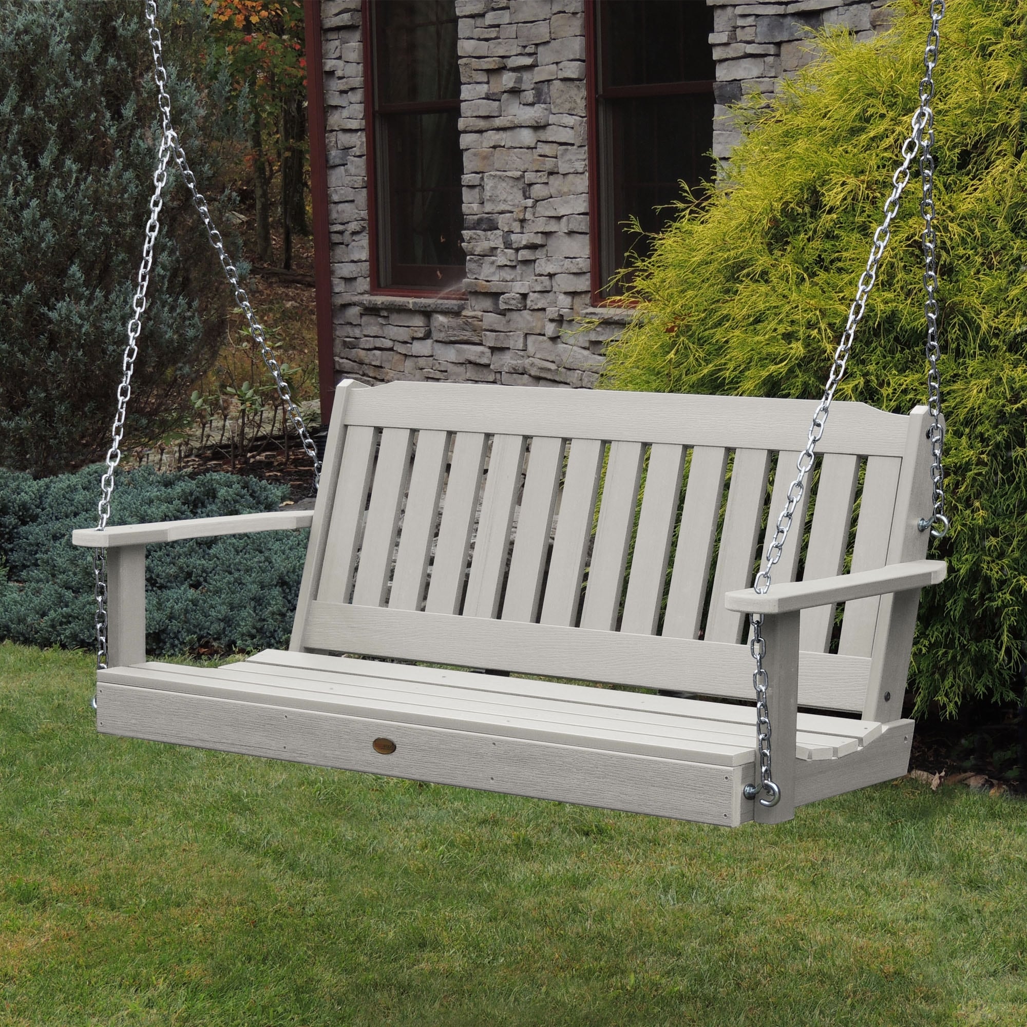 5 foot wooden porch swing store