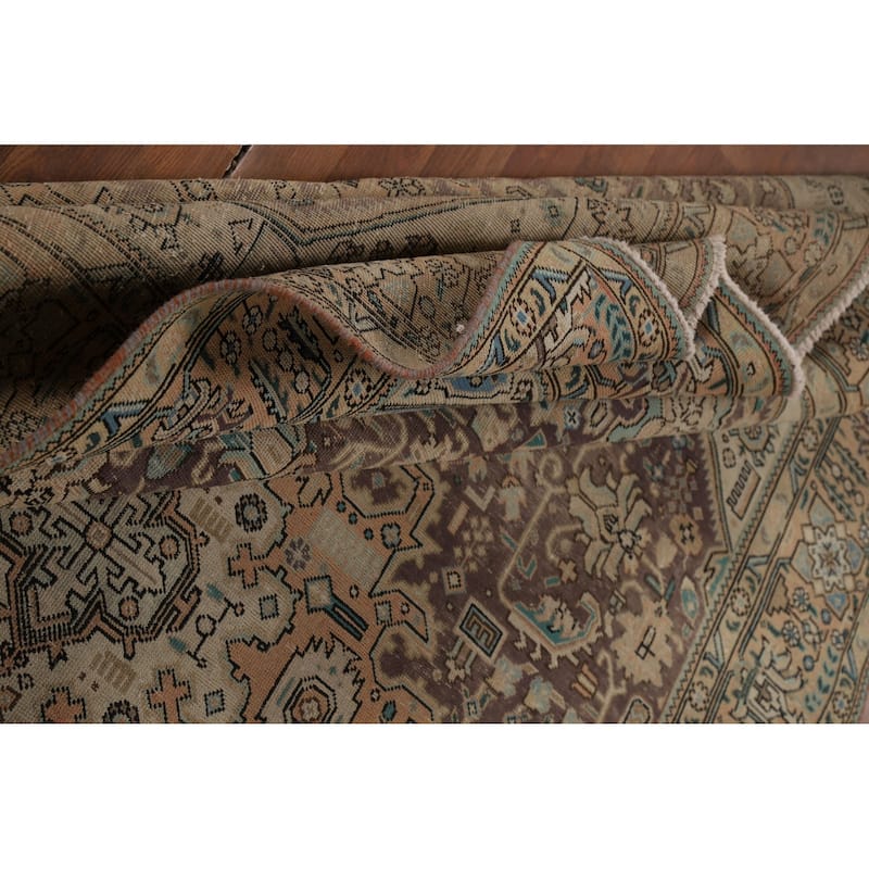 Tabriz Persian Vintage Area Rug Living Room Handmade Wool Carpet - 6'7" x 9'6"