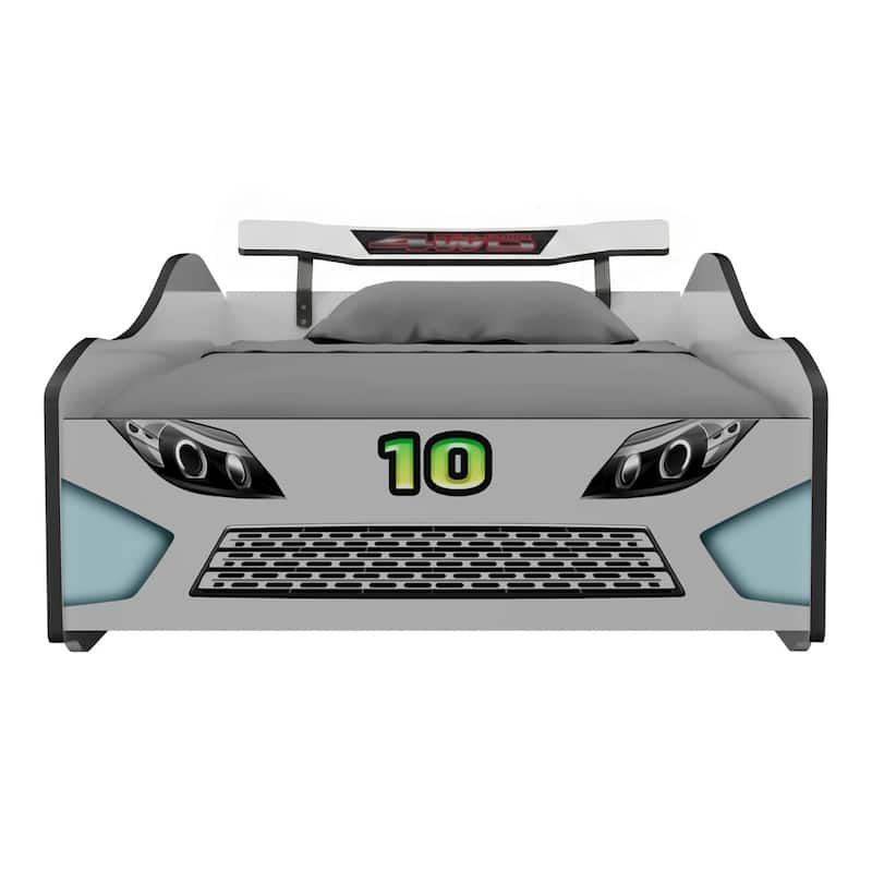 Furniture of America Merlin Modern Race Car-Shaped Twin Bed