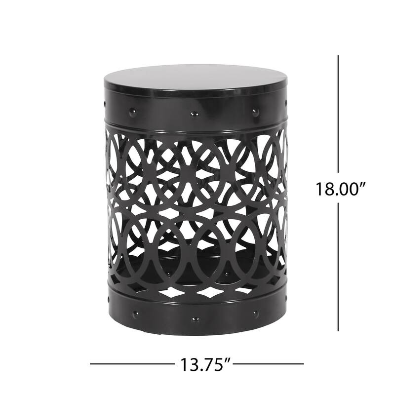 Outdoor Metal end Table, Large - 4.63