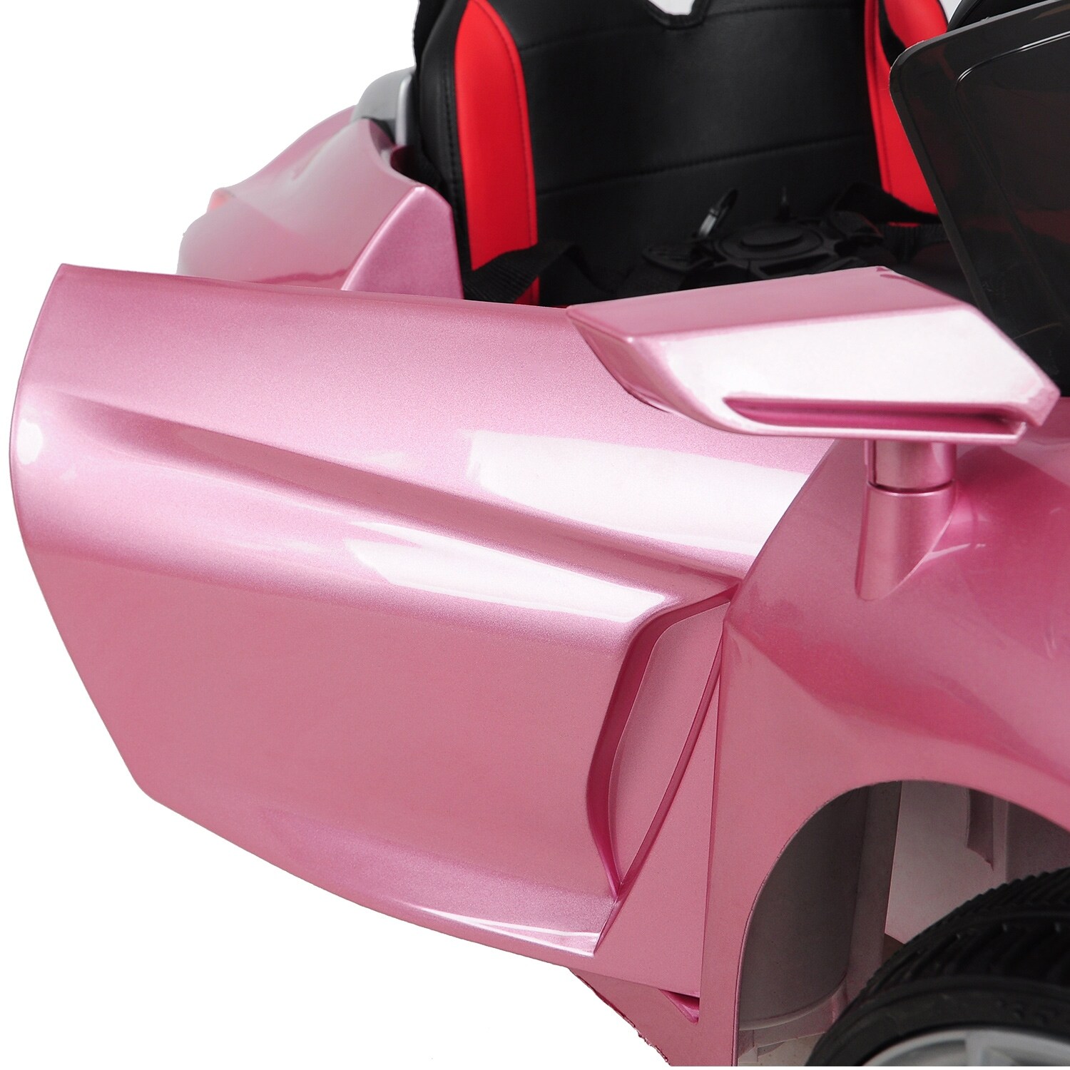 pink electric car with remote control