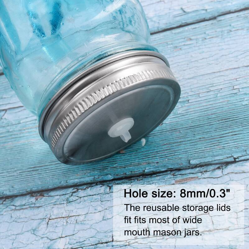 Mason Jar Lid Straw Hole