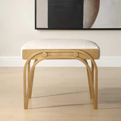 Silver Orchid Iron Accent Bench