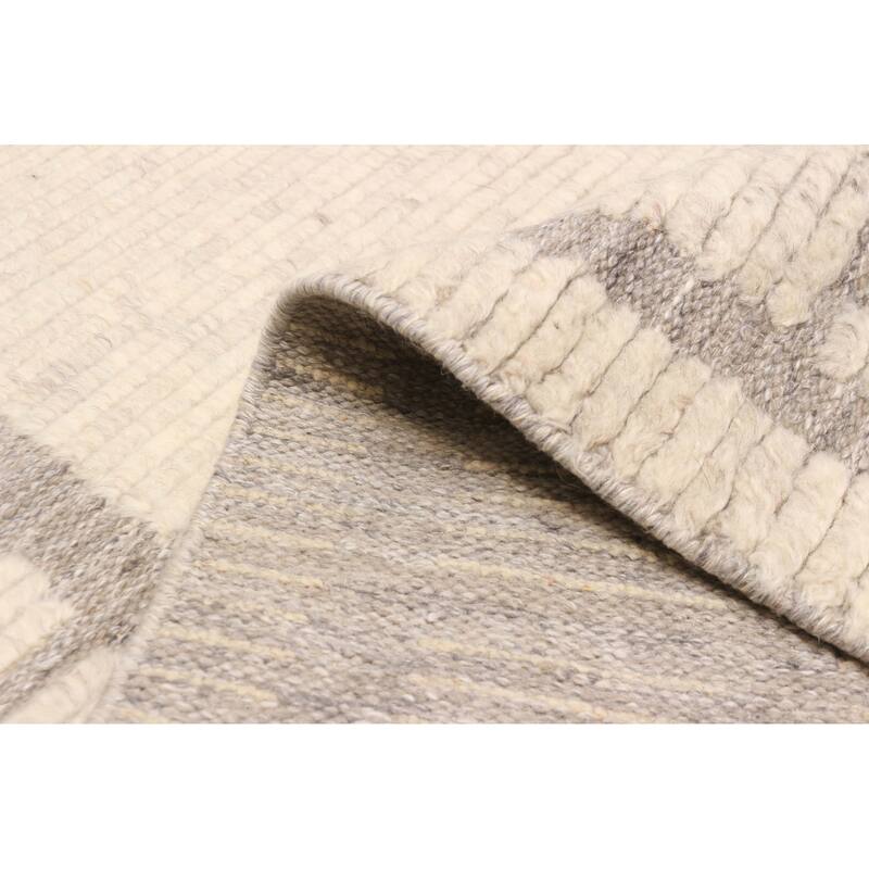 ECARPETGALLERY Hand-knotted Tangier Ivory Wool Rug - 8'0 x 10'3