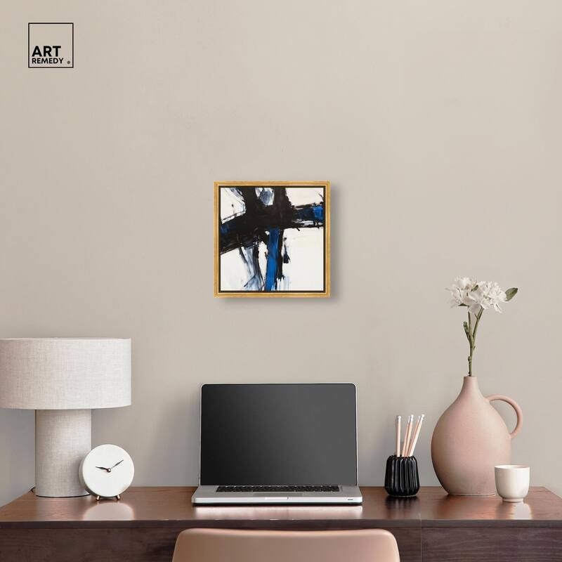 Blue Streak I Canvas by Art Remedy