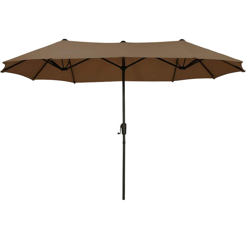 Autlaycil 13 FT Patio Umbrella with Sun Protection & Easy Crank