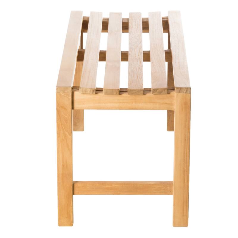 Teak Shower Bench Curved 36" (90 cm)
