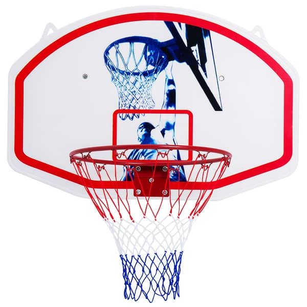 Shop Gymax 35 X 24 Wall Mounted Mini Basketball Hoop