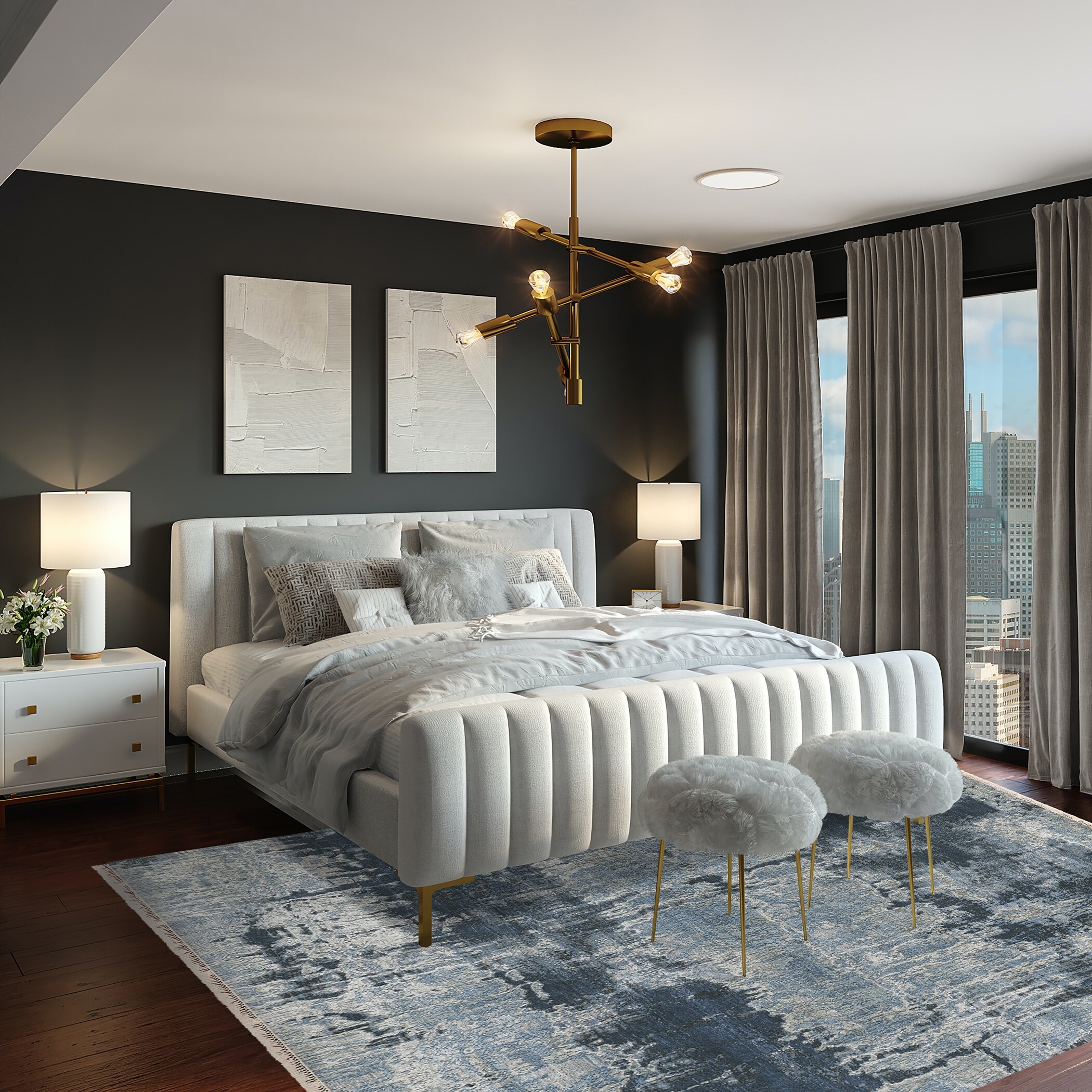 Zenith Saley Modern & Contemporary Abstract Hand-Knotted Area Rug