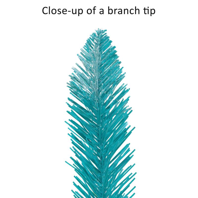 Puleo International 3 ft. Pre-lit Fashion Teal Artificial Christmas Tree