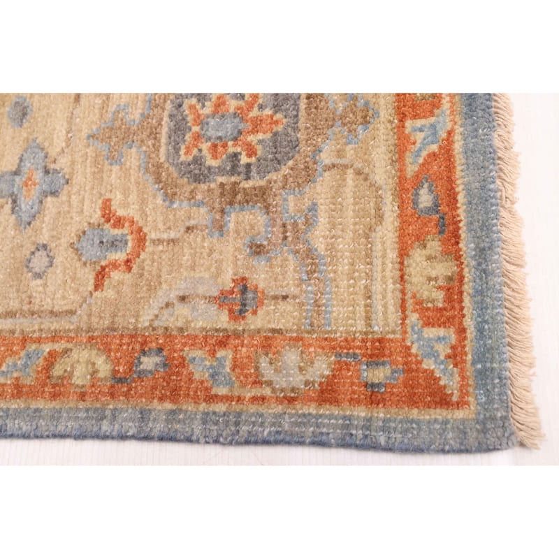 ECARPETGALLERY Hand-knotted Jules Sultane Light Denim Blue Wool Rug - 7'11 x 9'11