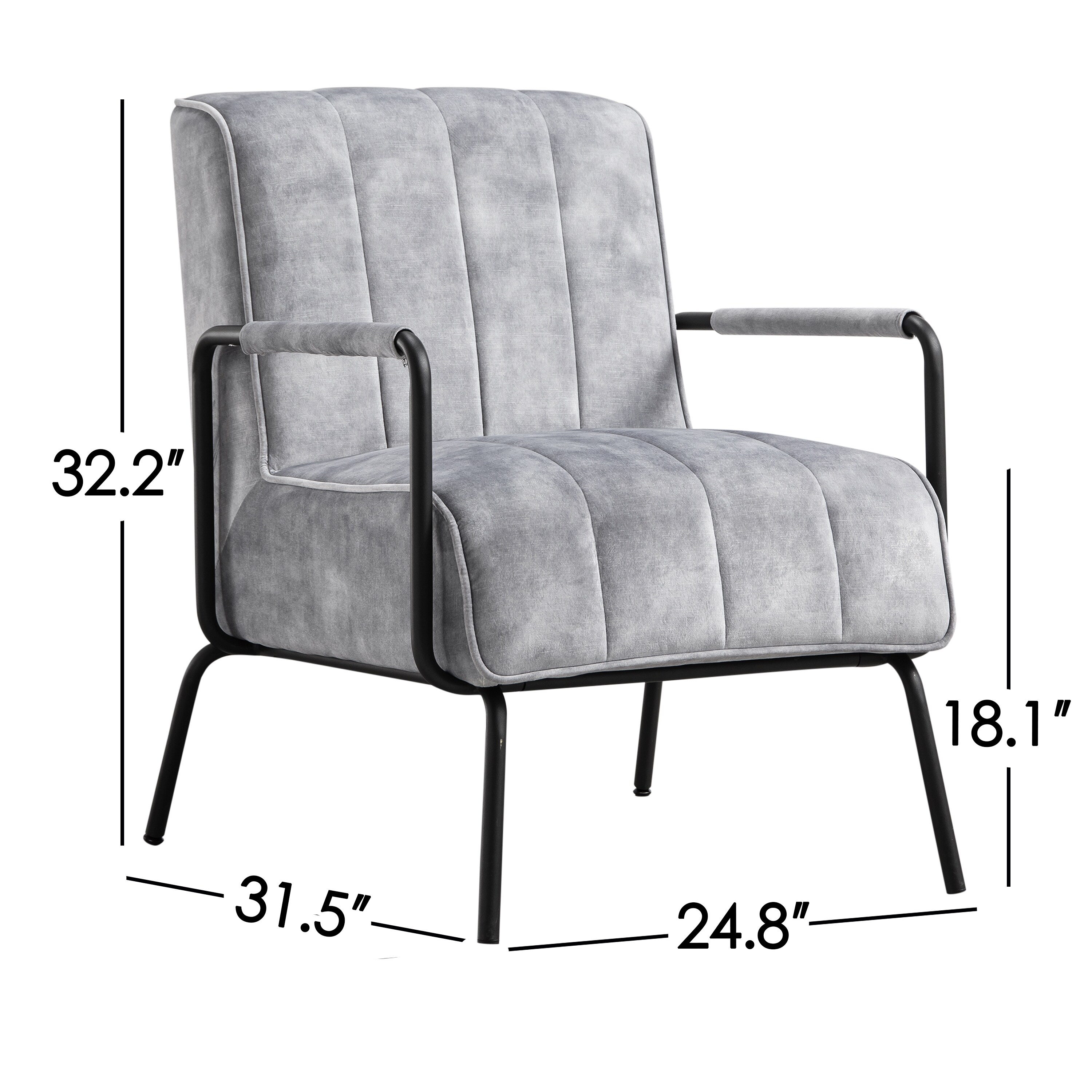 Corvus Zelda Lounge Accent Chair with Arms On Sale - Overstock - 34189780