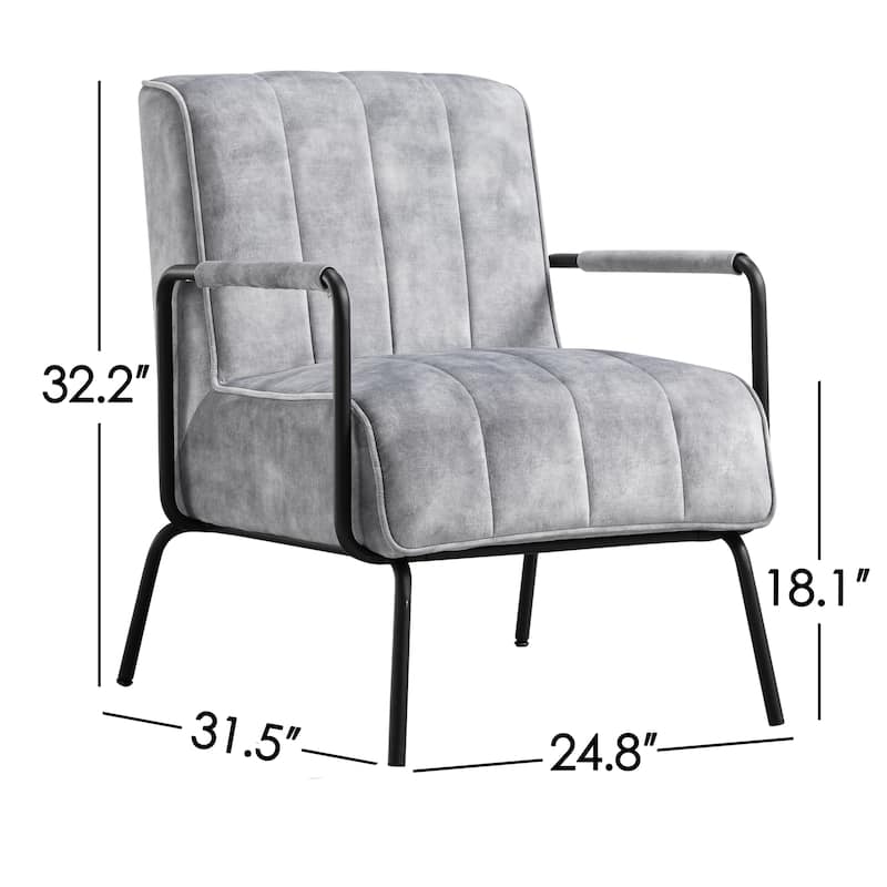 Corvus Zelda Lounge Accent Chair with Arms
