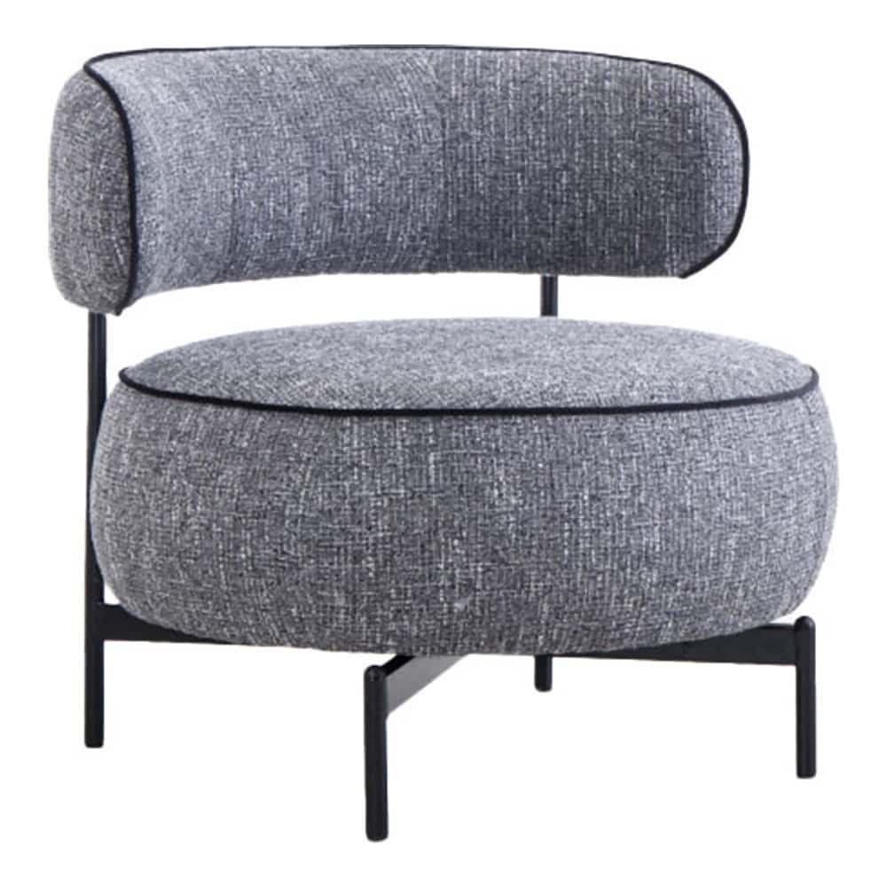 247 Shop At Home Modern Corduroy Upholstered Curved Back Swivel Chair