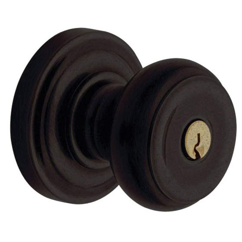 Baldwin Colonial Style Single Cylinder Keyed Entry Door Knob Set with