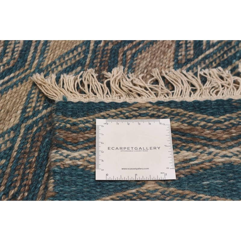 Ankara Teal Kilim 4'10" x 7'11" - 4'10 x 7'11