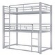 preview thumbnail 12 of 14, Metal Triple Bunk Beds, 3 Twin Bunk Beds for Kids Teens Boys Grils,Metal Heavy Duty Bunk Bed with Guardrail and Ladder