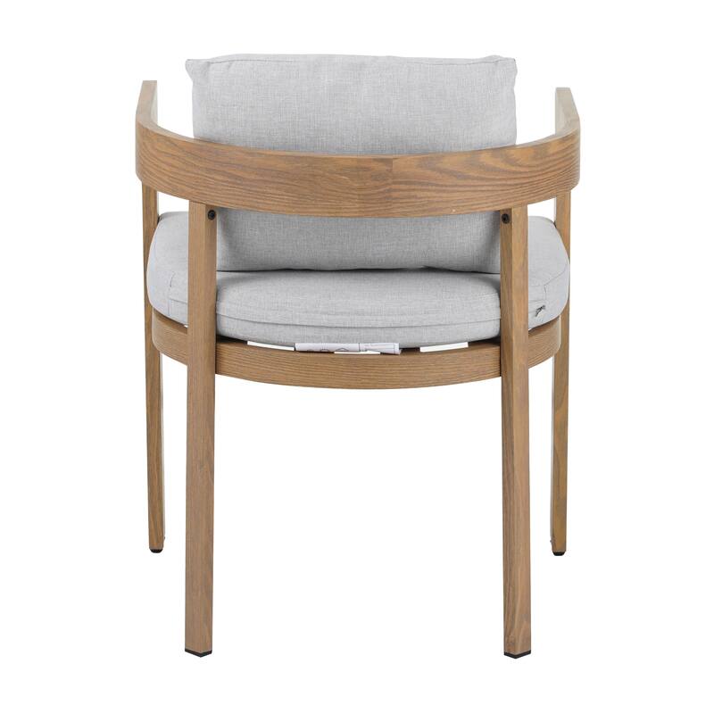 Christopher Knight Home Elko Aluminum Dining Chair with Cushion Set of 2