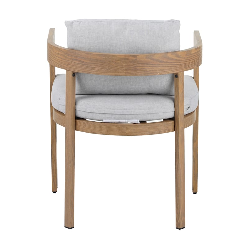 GDFStudio - Elko Aluminum Dining Chair with Cushion Set of 2