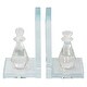 preview thumbnail 3 of 3, Set of 2 Crystal Chess Piece Bookends, Clear 7"H - 4.0" x 4.0" x 7.0"