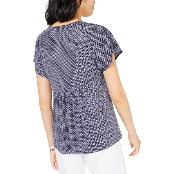 michael kors true navy top