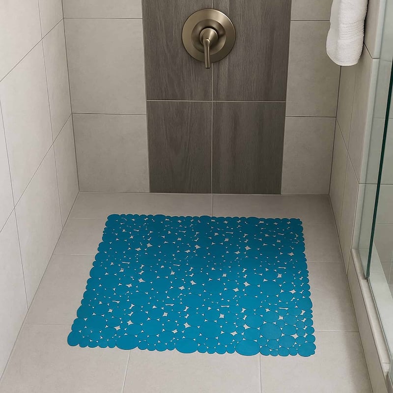 Bubbles Non-Slip Square Shower Mat 20 L X 20 W