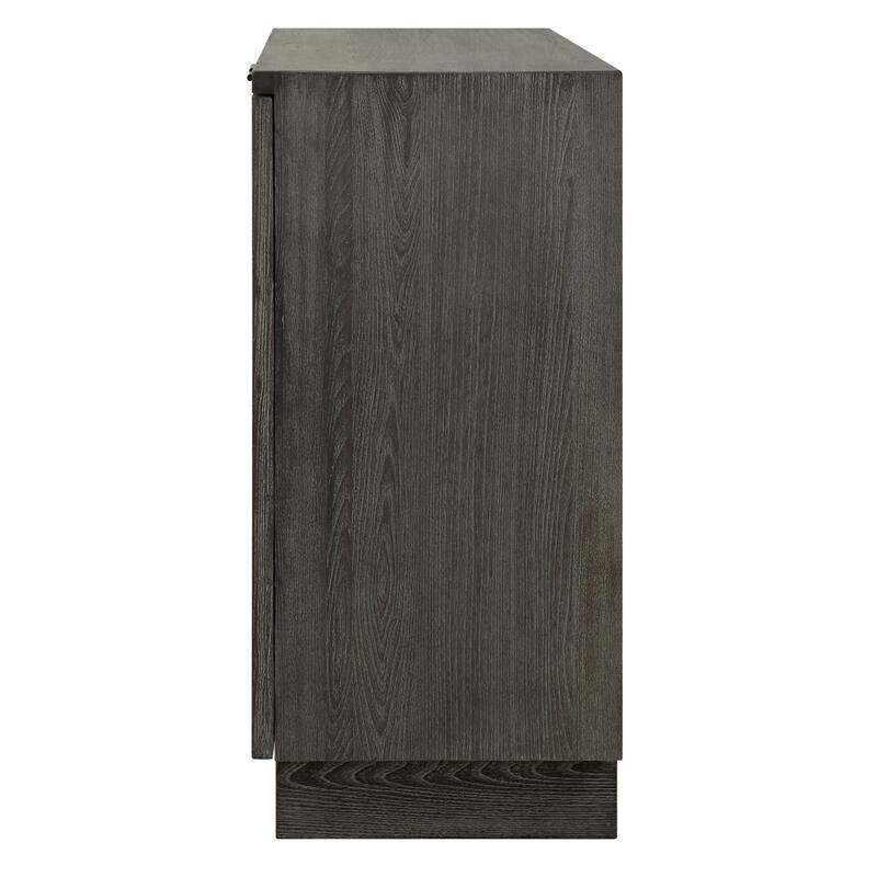 2-Door Storage Cabinet - 39.5" - Ebony Stained Finish