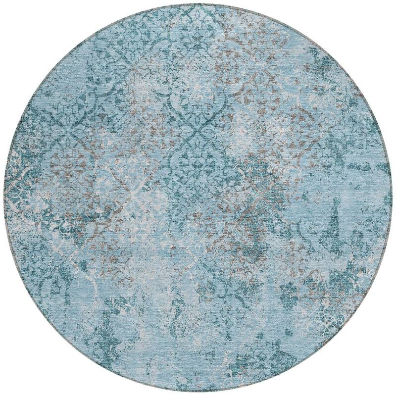 HomeRoots Floral Transitional Rectangle Outdoor Rug